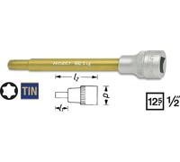 Hazet Douille mâle TORX pour les pompes de refroidissement - Carré creux 12,5 mm (1/2 pouce) - Profil TORX intérieur - Taille: T 30 - Longueur totale: 138 mm - 992SLG-T30