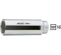 Hazet Douille pour la sonde lambda - Carré creux 12,5 mm (1/2 pouce) - Profil à 6 pans extérieurs - Taille: 22 - Longueur totale: 92 mm - 4680-1