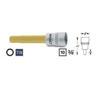 HAZET Douille pour tournevis 8801-11 Carré creux 10 mm (3/8 pouce) Profil intérieur hexagonal 11