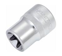 Hazet 900-E20 Douille carré creux 12,5 mm/profil torx extérieur Taille E 20 longueur 38 mm