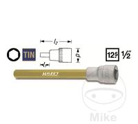 HAZET Douille modèle 986L-7 – carré creux 1/2 pouce (12,5 mm) profil 6 pans intérieurs