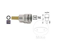 HAZET Embout de tournevis Allen 3/8 9 MM 43.5 MM