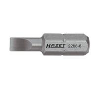 HAZET Embout-tournevis (bit) 2208-6 ∙ Hexagone massif 6,3 (1/4 pouce) ∙ Profil à fente HAZET Quantité:1