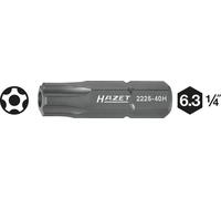 Hazet Embout-tournevis (bit) à profil en étoile - Hexagone massif 6,3 (1/4 pouce) - Profil en étoile intérieur à pivot - Longueur totale: 25 mm - 2225-20H