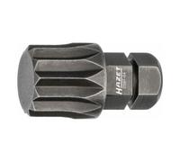 HAZET Embout-tournevis (bit) Hazet 2597-04, hexagone massif 8 (5/16 pouce), profil denture multiple intérieur XZN, M12 Quantité:1