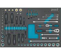 HAZET Ensemble de Clés A Douilles 75tlg Torx Clé Polygonale Double Tamper