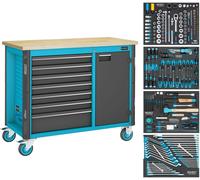 HAZET Établi ∙ déplaçable servante d'atelier Assistent 179NW ∙ assortiment 17...