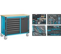 HAZET Fahrbare Table de Travail Avec 7 Tiroirs Et 230 Outils 179nw-7/230