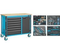 HAZET Fahrbare Werkbank servante d'atelier Assistent ∙ mit Sortiment 179NW-7/...