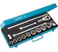 Hazet Jeu de clés à douilles - Carré creux 20 mm (3/4 pouce) - Profil à 12 pans extérieurs - Nombre d'outils: 15 - 1000Z