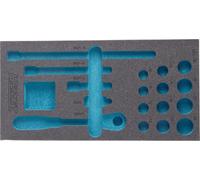 HAZET Garniture en mousse souple bimatière 163-181L ∙ L x l : 342 mm x 172 mm