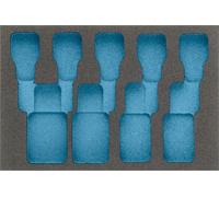 HAZET Garniture en mousse souple bimatière 163-270L ∙ L x l : 172 mm x 114 mm