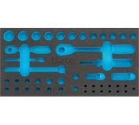 HAZET Garniture en mousse souple bimatière 163-351L ∙ L x l : 342 mm x 172 mm