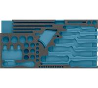 HAZET Garniture en mousse souple bimatière 163-356L ∙ L x l : 342 mm x 172 mm