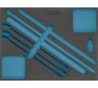 HAZET Garniture en mousse souple bimatière 163-371L ∙ L x l : 519 mm x 392 mm