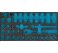 HAZET Garniture en mousse souple bimatière 163-483L ∙ L x l : 342 mm x 172 mm