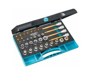 HAZET HAZET Coffret de douilles tournevis 1/4; carré 1/2 pouce 30 pièces, Nombre de pièces: 35 Quantité:1