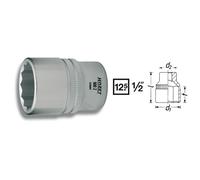 Douille 12 pans extérieurs 34 mm Longueur: 52 mm Hazet 900Z-34 Propulseur: 1/2\ (12.5 mm) 1 pc(s)