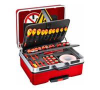 HAZET Kit d'outils haute tension ∙ isolé de protection 150/52 ∙ Carré 10 mm (3/8") ∙ Profil fendu, Phillips PH, intérieur TORX®, intérieur XZN, hexagone extérieur ∙ Outils : 52