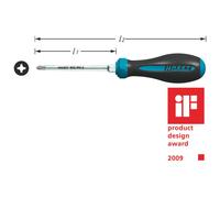 Hazet 802-PH0 pour l'atelier Tournevis cruciforme PH 0 Longueur de la lame: 60 mm DIN ISO 8764-1, DIN ISO 8764-2