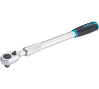 Hazet HiPer cliquet réversible à fine denture 916HPLG I 12,5 mm (1/2 pouce) sortie carrée, petit angle d'actionnement (4 degrés), avec sécurité à bille I modèle extra long extensible en continu'.