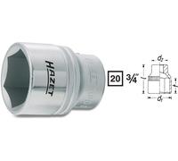 Hazet Inserts Clés à Douille 34mm 3/4 " 20mm 1000-34