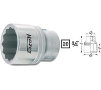 Hazet Inserts Clés à Douille 55mm 3/4 " 20mm Double Six Pans (Hexagonal)