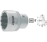 Hazet Inserts Clés à Douille 65mm 1 " 25mm Double Six Pans (Hexagonal) 1100Z-65