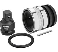 HAZET Jeu d'adaptateurs à fixation rapide 1003S-7/4, de 24 mm à six pans extérieurs à 1/2 pouce à carré de 12,5 mm, phosphatés, pour utilisation sur machine