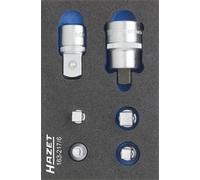 HAZET Jeu d'adaptateurs 163-217/6 ∙ Carré creux 1/4 pouce (6,3 mm), Carré cre...