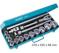 Hazet Jeu de clés à douille métrique 3/4 (20 mm) 18 pièces 1002Z