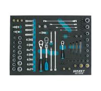 Hazet Jeu de clés à douille métrique 1/4\ (6.3 mm), 3/8\ (10 mm), 1/2\ (12.5 mm) 90 pièces 163-139/90