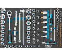 HAZET Jeu de clés à douilles 163-258/92 ∙ 92 pièces ∙ 3 - 32 ∙ E4 - E20 ∙ PH1...