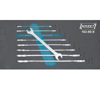 Hazet Jeu de clés à fourche doubles - Profil à 6 pans extérieurs - Nombre d'outils: 8 - 163-95/8