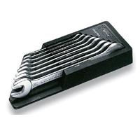 Hazet Jeu de clés à fourche doubles - Profil à 6 pans extérieurs - Nombre d'outils: 8 - 450N/8RS