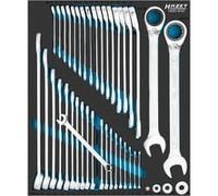 Hazet Jeu de clés à molette 163D-9/42, taille 1/2++, Clé plate