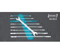 Hazet 163-95/8 Jeu de clés plates doubles 8 pièces Ouverture de clé (métrique) 6 - 22 mm