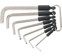 Hazet 6 pans intérieurs Jeu de clés mâles coudées 2 mm, 3 mm, 4 mm, 5 mm, 6 mm, 7 mm, 8 mm 7 pièces