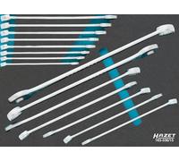 Hazet Jeu de clés mixtes 163-536/15, 15 pièces, ouverture de clé de 10 à 30 mm, fabrication robuste et précise pour l'atelier, l'artisanat et l'industrie'.