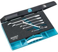 Hazet Jeu de clés mixtes à cliquet - Profil Traction à 12 pans extérieurs - Nombre d'outils: 6 - 606N/6