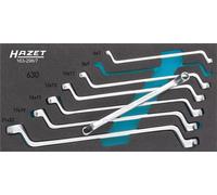 HAZET Jeu de clés polygonales doubles 163-296/7 ∙ Profil Traction à 12 pans e...