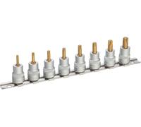 HAZET 8802T/8H Jeu de clés à douille ∙ Carré creux 3/8 pouces (10 mm) ∙ Profil TORX® interne ∙ T15 - T50 ∙ Nombre d'outils : 8