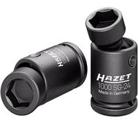 HAZET Jeu de douilles à choc 1000SG-2224/2, 2 pièces, articulation, 22 24 mm, carré 3/4 pouces, profil extérieur hexagonal à traction, angle de rotation 25 degrés