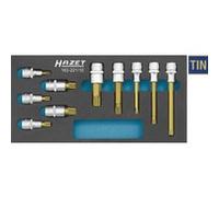 HAZET Jeu de Douilles mâles 163-221/10 ∙ Carré Creux 12,5 mm (1/2 Pouce) ∙ Profil Denture Multiple intérieur XZN ∙ Nombre d'outils : 10, Multicolore Multicolore G