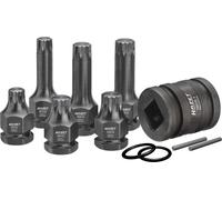 HAZET Jeu de douilles mâles à chocs 990S/11 ∙ Carré creux 3/4 pouce (20 mm), ...