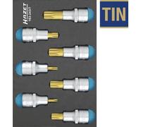 Hazet Jeu de douilles mâles (XZN) - Carré creux 12,5 mm (1/2 pouce) - Profil denture multiple intérieur XZN - Nombre d'outils: 7 - 163-243/7