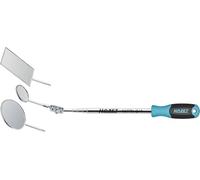 HAZET Jeu de miroir télescopique 1977N-2/4 – 4 pièces 300-740 mm, rond/rectangulaire, verre