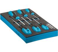 Hazet Jeu de Tournevis 163-265/6 I Jeu de 6 pièces I Sortie : Profil cruciforme et à Fente I pour desserrer ou serrer Les vis'.