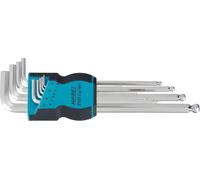 HAZET Jeu de tournevis d'angle 2105LG/9H Profil hexagonal intérieur 1.5 - 10 Nombre d'outils : 9