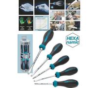 Hazet Jeu de tournevis HEXAnamic - Profil à fente, Profil Phillips PH - Nombre d'outils: 5 - 802/5